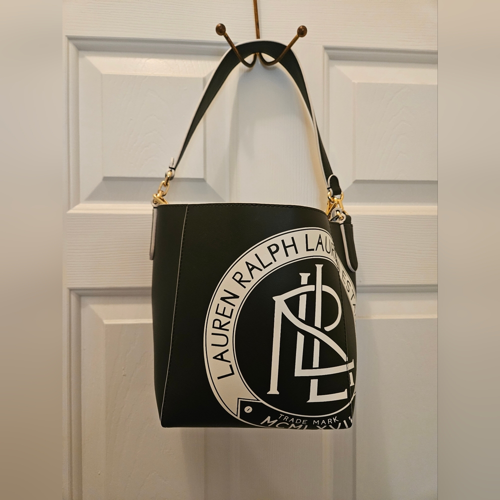 Lauren Ralph Lauren ADLEY SHOULDER MEDIUM - black/white